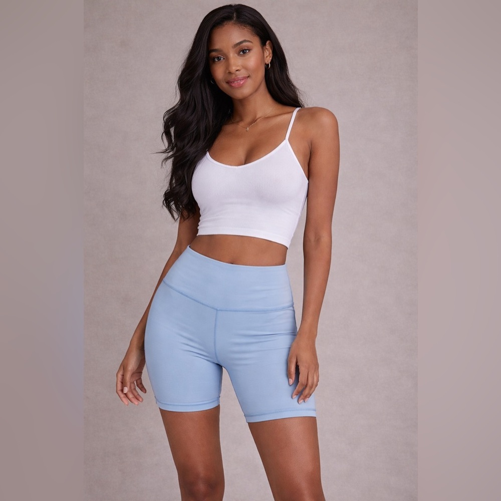 Savage X Fenty Light Blue Bike Shorts
